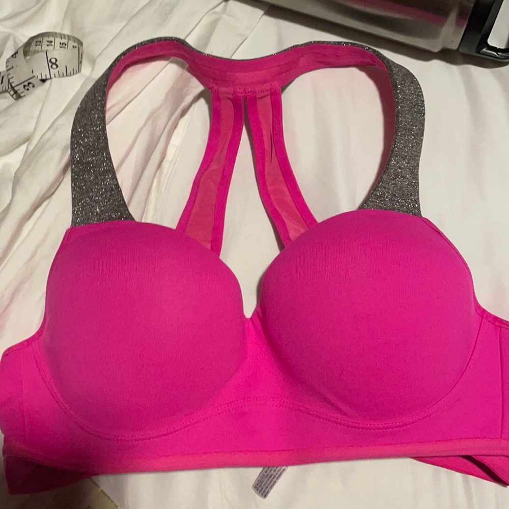 Victoria Secret Pink Sparkly Sports Bra
